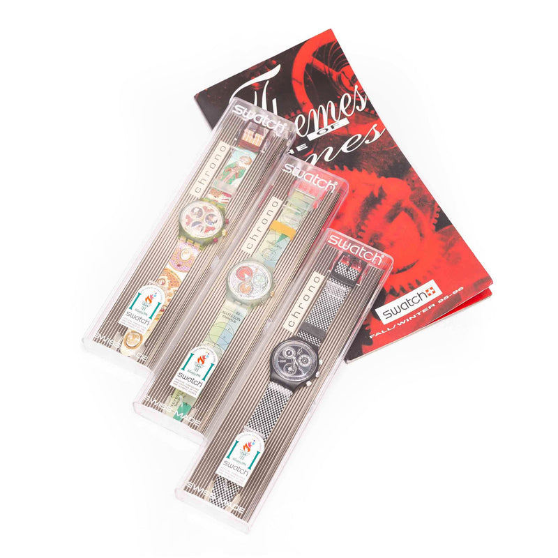 Swatch, SCG 109 'Archimede', SCG 107 'Treasury', SCB 116 'Chess' en catalogus-zoom-