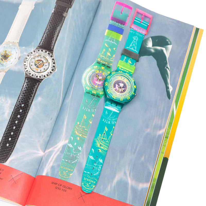 Swatch, SDK 119 'Scuba Seahorse', SDG 104 'Beach Virgin' en SDG 105 'Ship of Glory'-zoom-