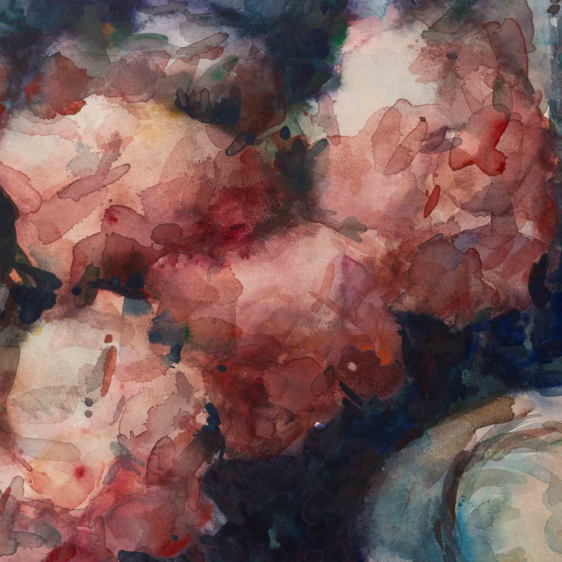 Piet Middelhoek, 'Boeket hortensias met sierappels'-3