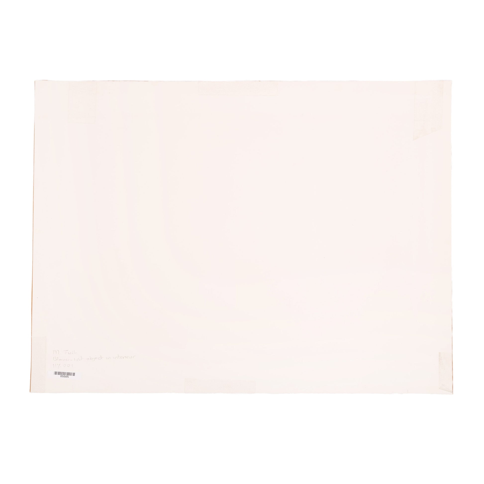 Marinus Fuit, 'Blauw-wit object in interieur'; 1982-6