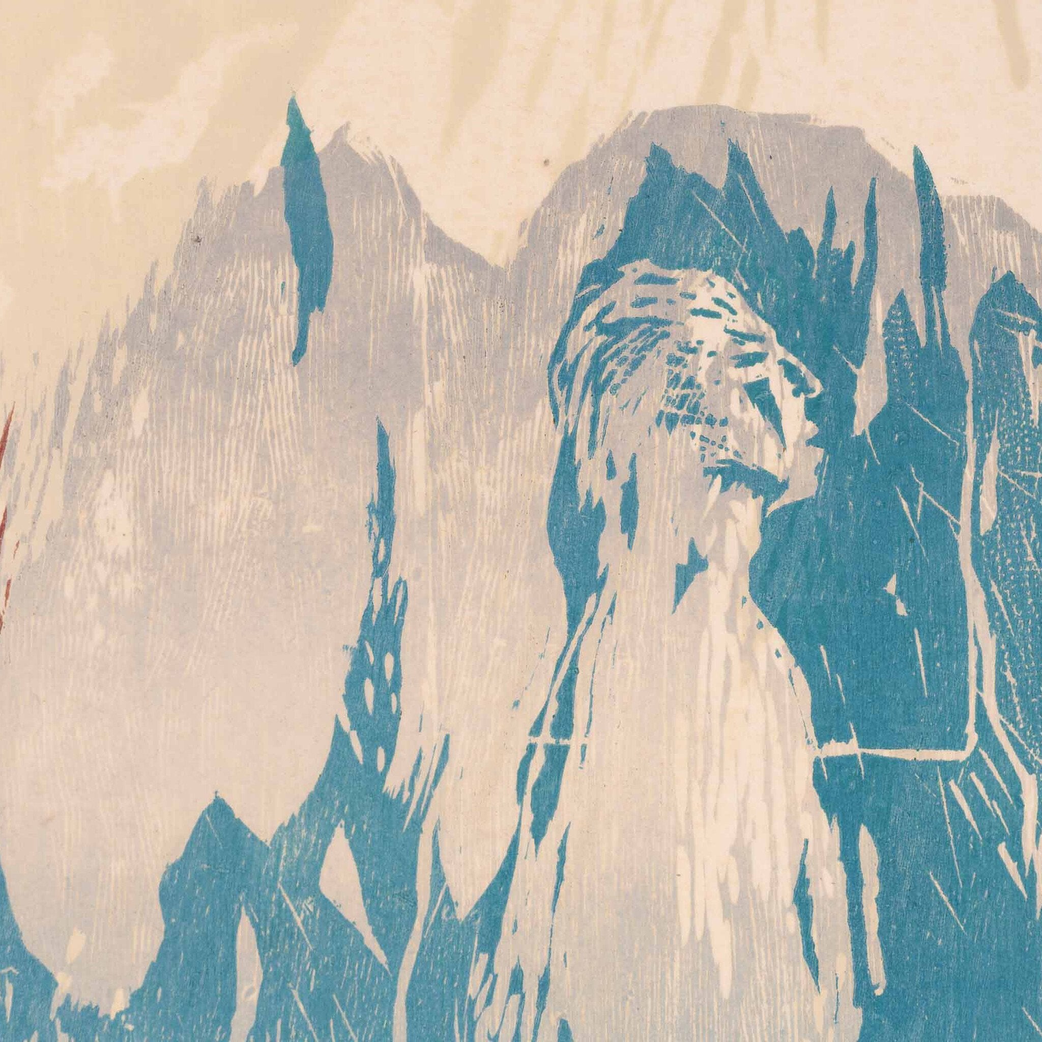 F. de Jong, 'Man in vallend water'; 1984