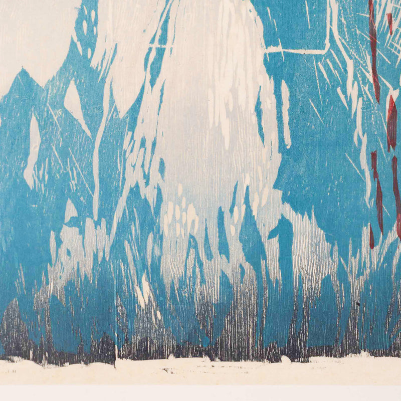 F. de Jong, 'Man in vallend water'; 1984-zoom-