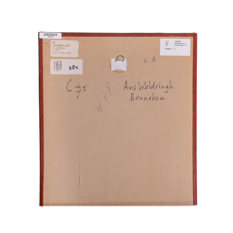 Ans Woldringh, 'Landschapje C 75'; 1974-zoom-