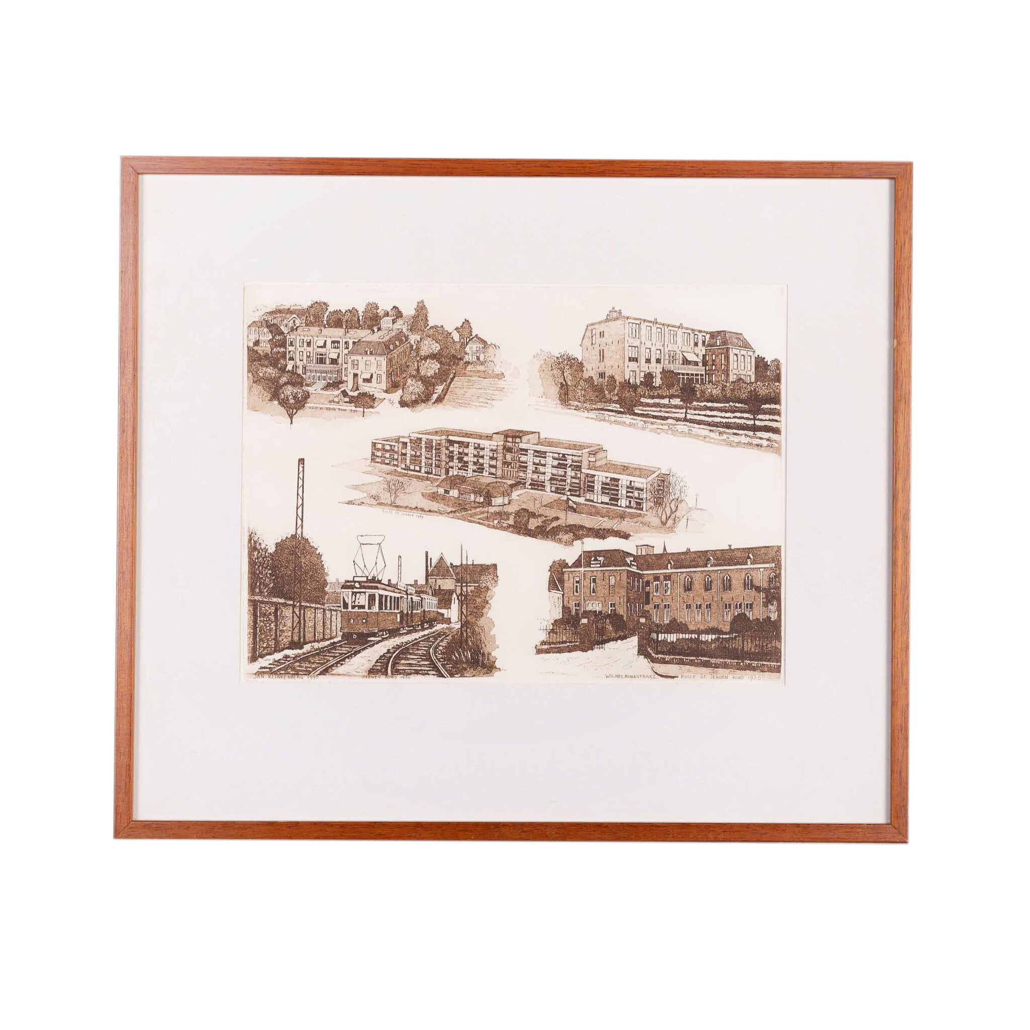 Jan Klinkenberg, Zeeweg rond 1950, Wilhelminastraat Huize, 1990