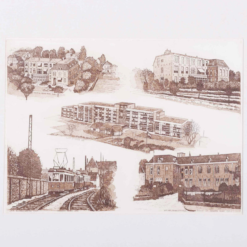 Jan Klinkenberg, Zeeweg rond 1950, Wilhelminastraat Huize, 1990-zoom-