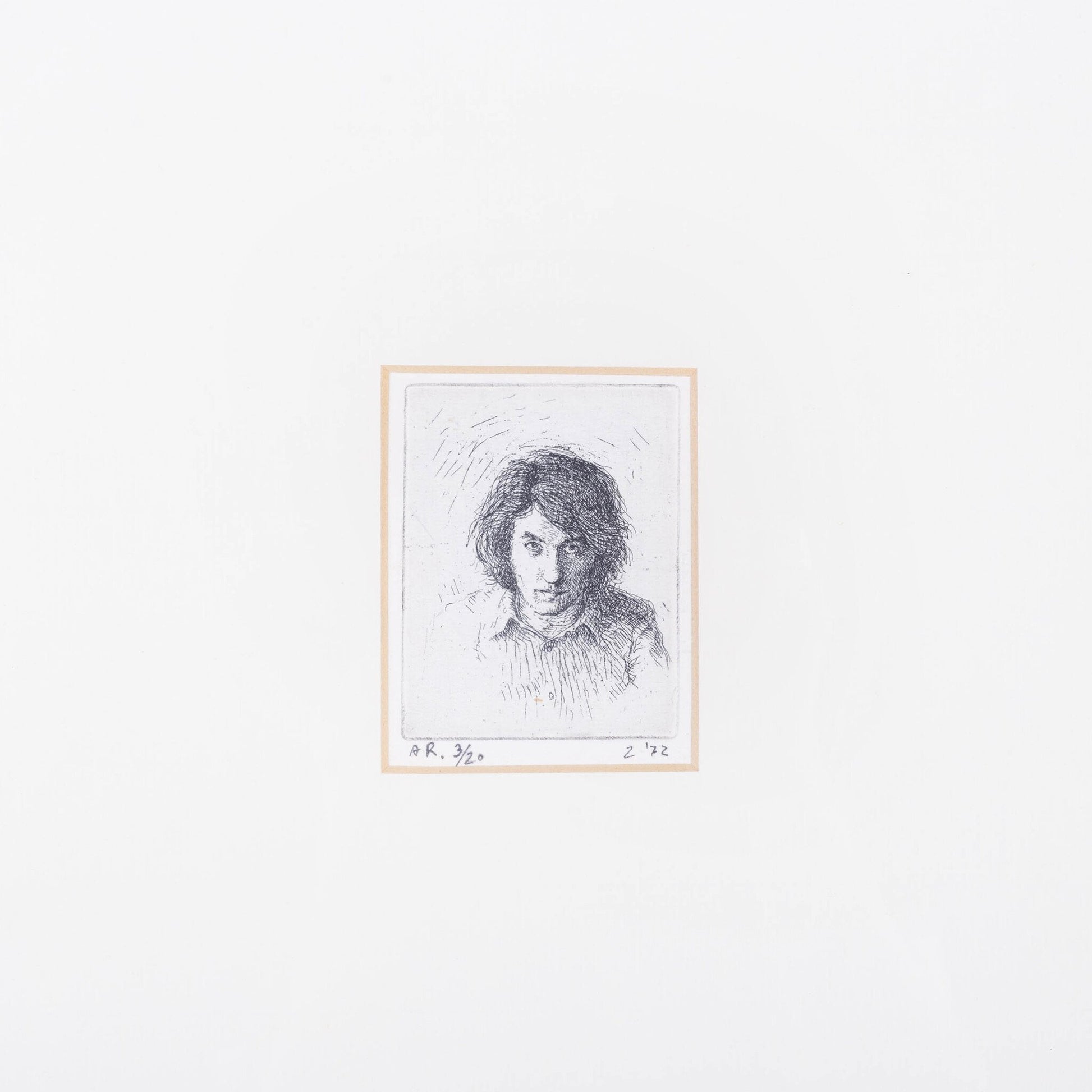 Adolpho Ramon, 'Zelfportret', 1973; 'Zelfportret IV' en 'Zelfportret XI', 1974-3