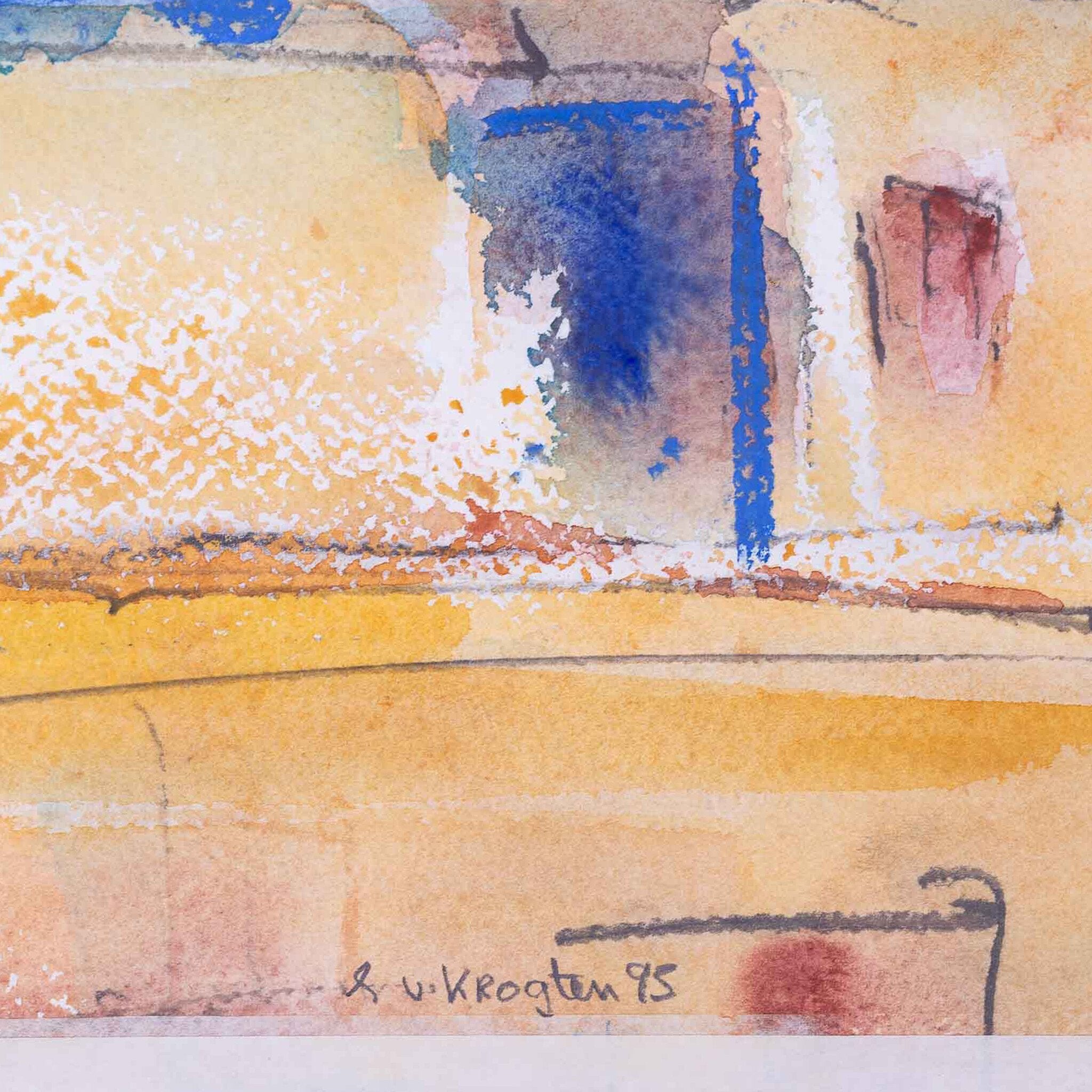 Tina van Krogten, 'De gele muur'; 1995-zoom-5