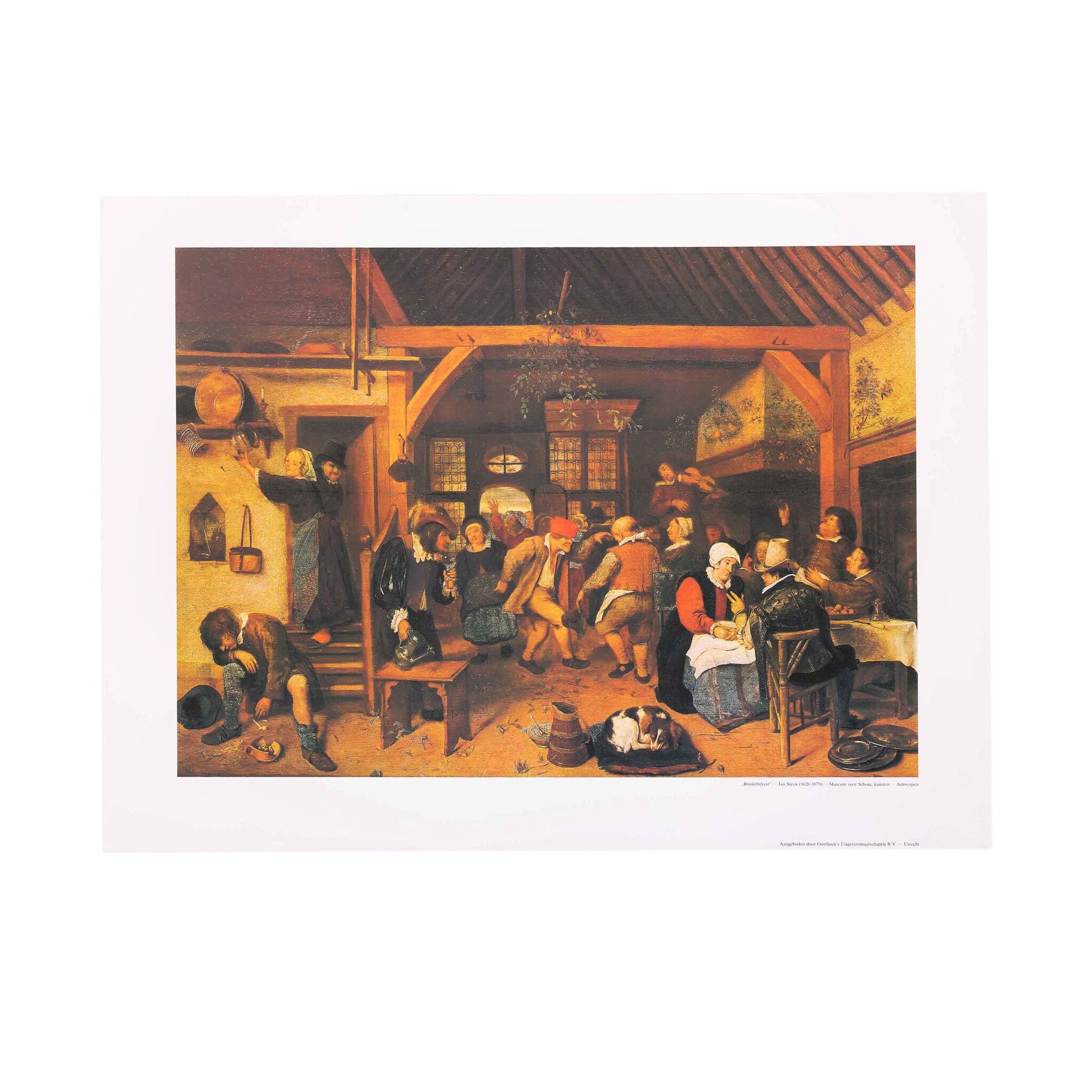 Poster 'Bruiloftsfeest' - Jan Steen-zoom-1