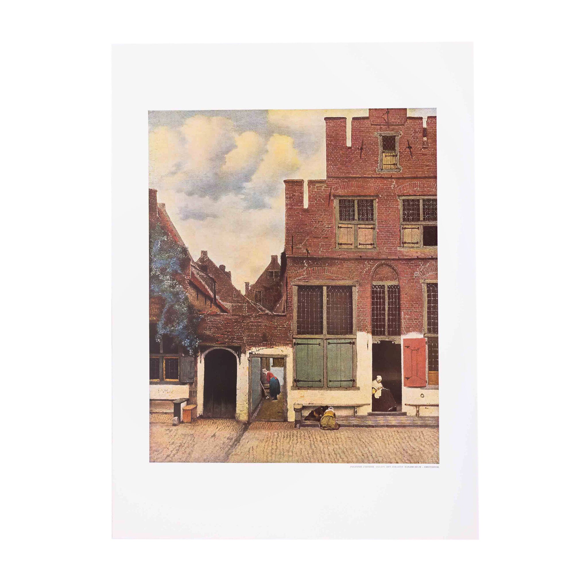 Poster 'Het straatje' - Johannes Vermeer-zoom-1