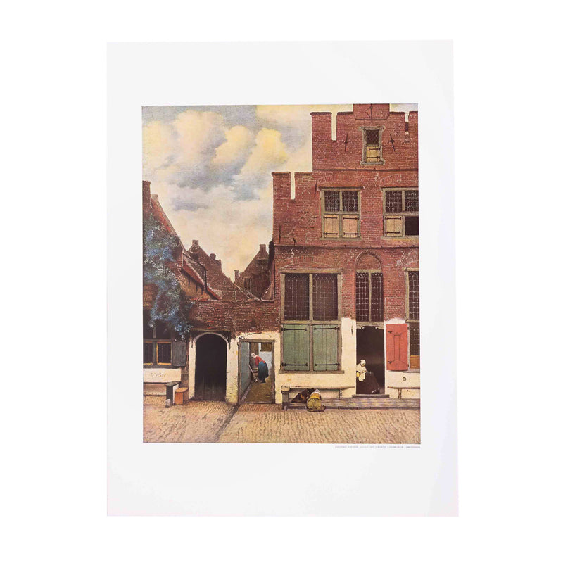 Poster 'Het straatje' - Johannes Vermeer-zoom-
