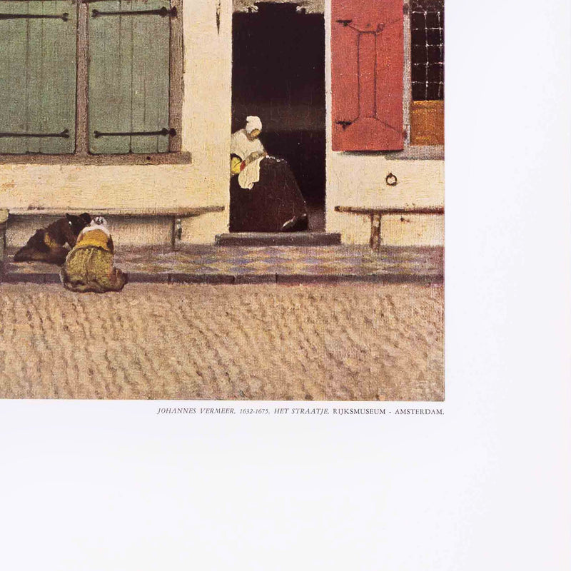 Poster 'Het straatje' - Johannes Vermeer-zoom-