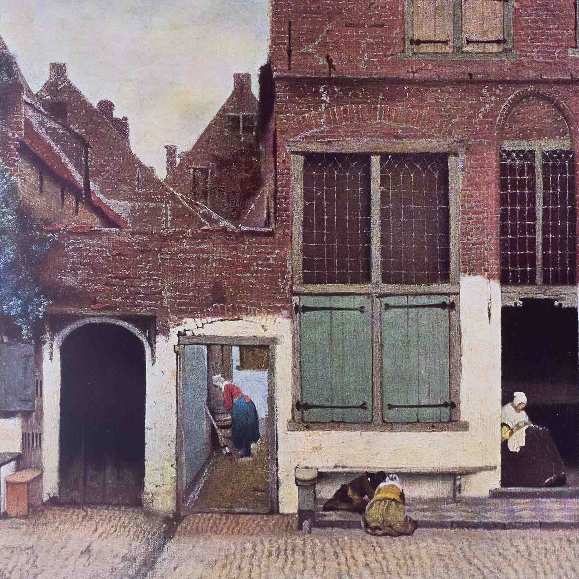 Poster 'Het straatje' - Johannes Vermeer-2