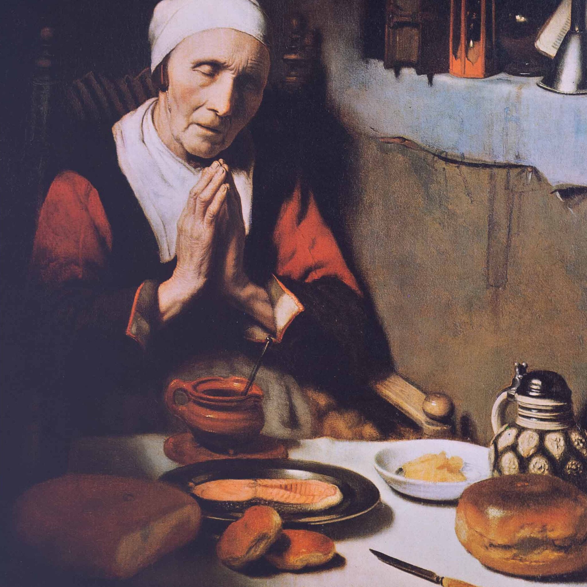 Poster 'Het gebed zonder einde' - Nicolaes Maes-zoom-2