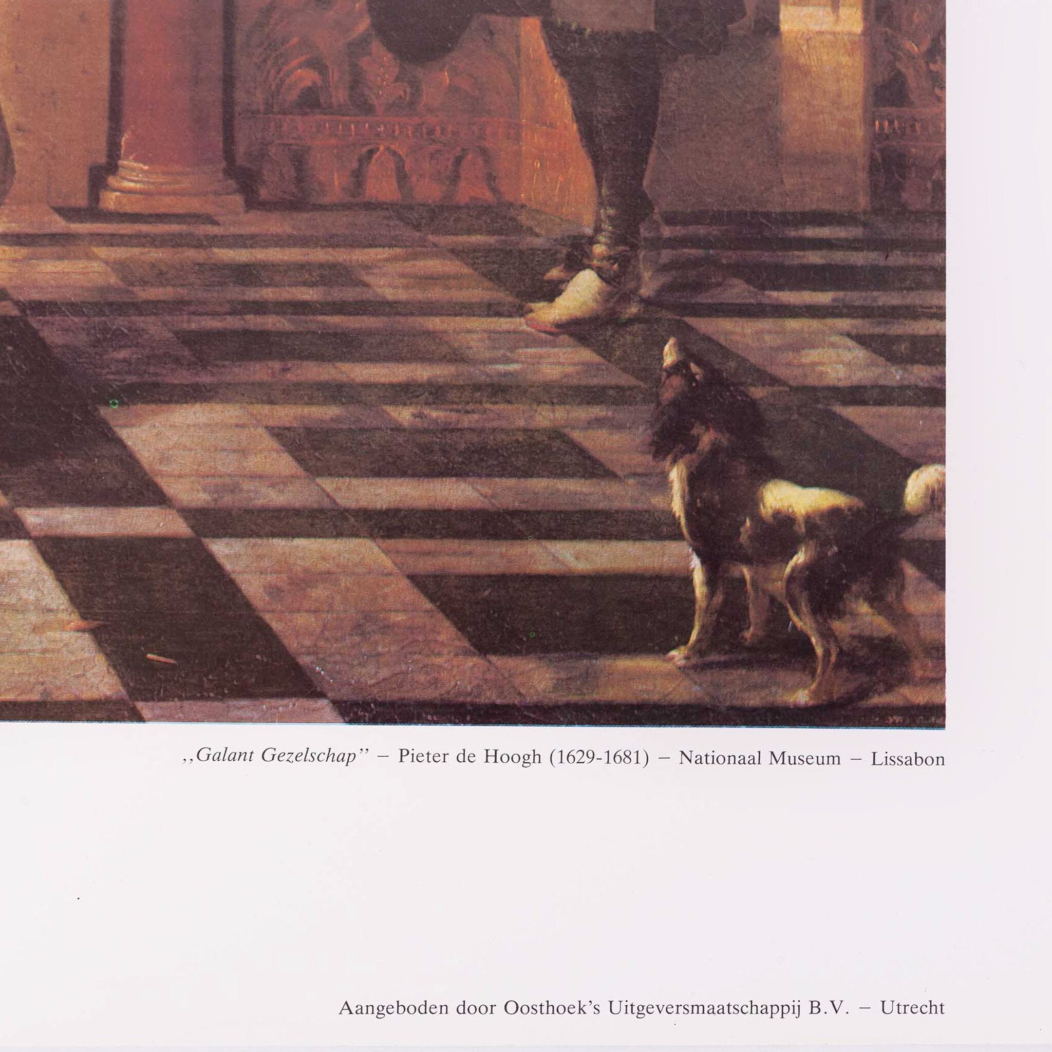 Ingelijste poster 'Galant Gezelschap' - Pieter de Hoogh-zoom-5