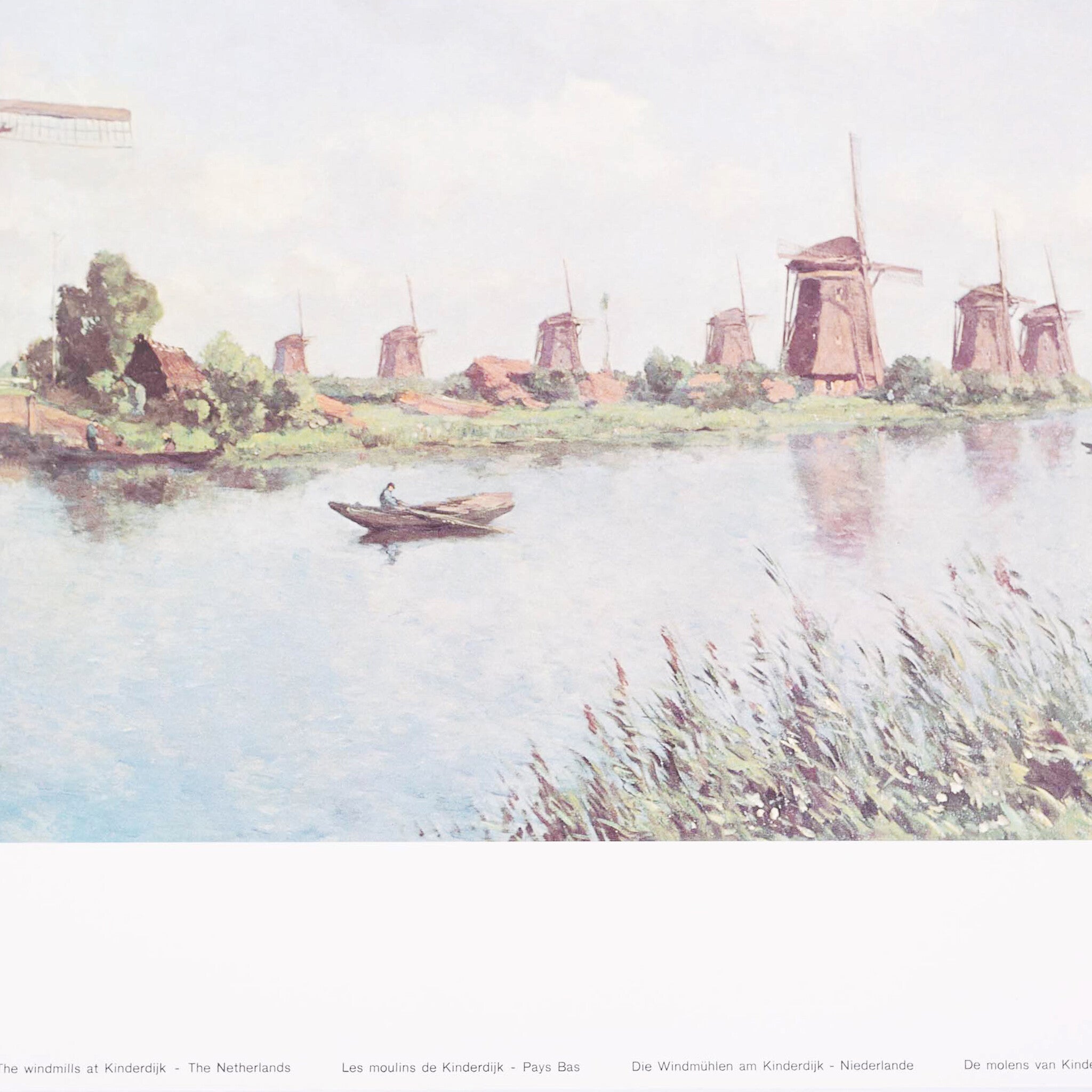 Ingelijste poster 'De molens van Kinderdijk' - Wetering de Rooy-zoom-4