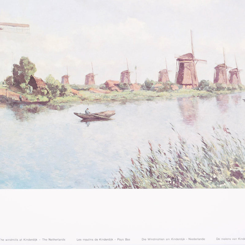 Ingelijste poster 'De molens van Kinderdijk' - Wetering de Rooy-zoom-