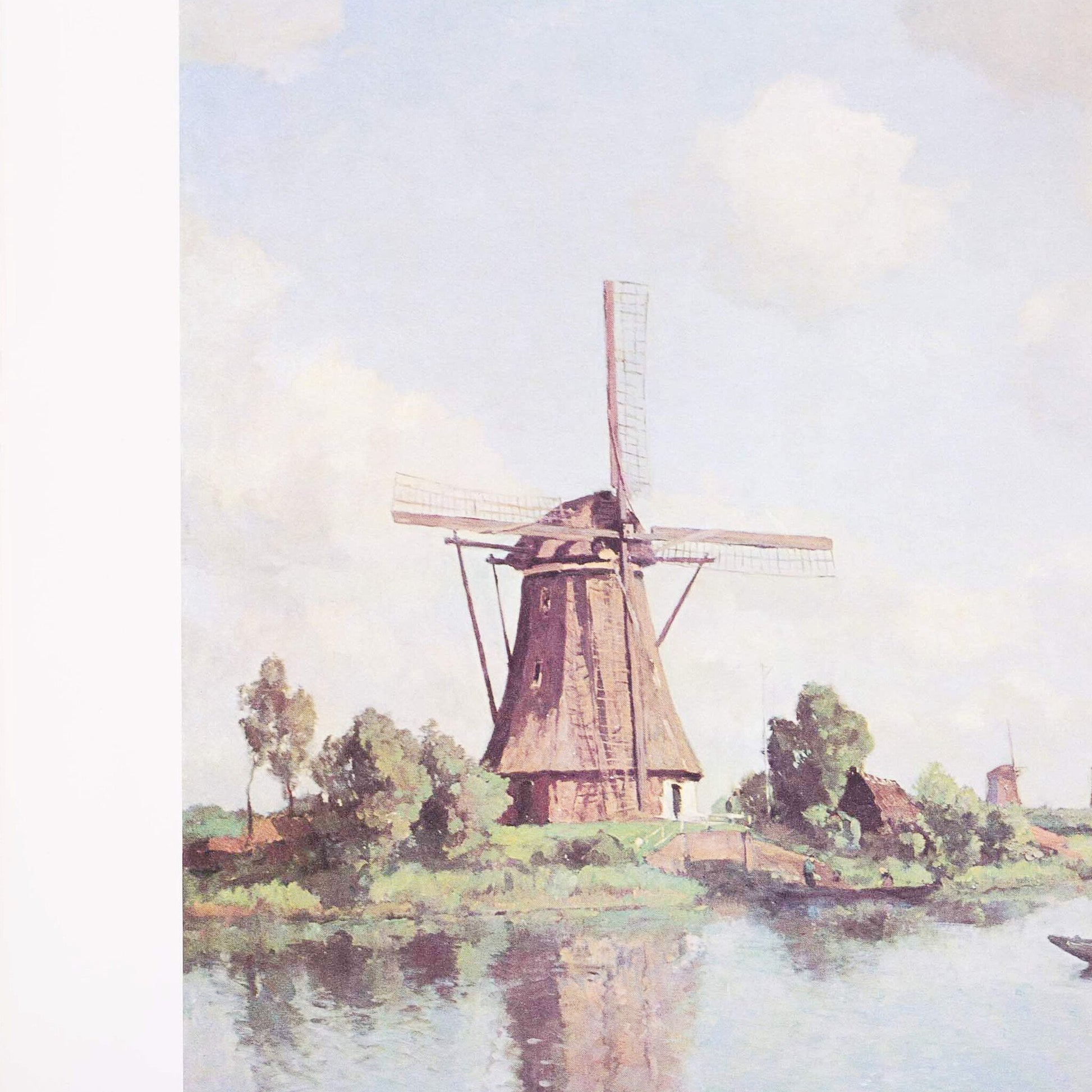 Ingelijste poster 'De molens van Kinderdijk' - Wetering de Rooy-3