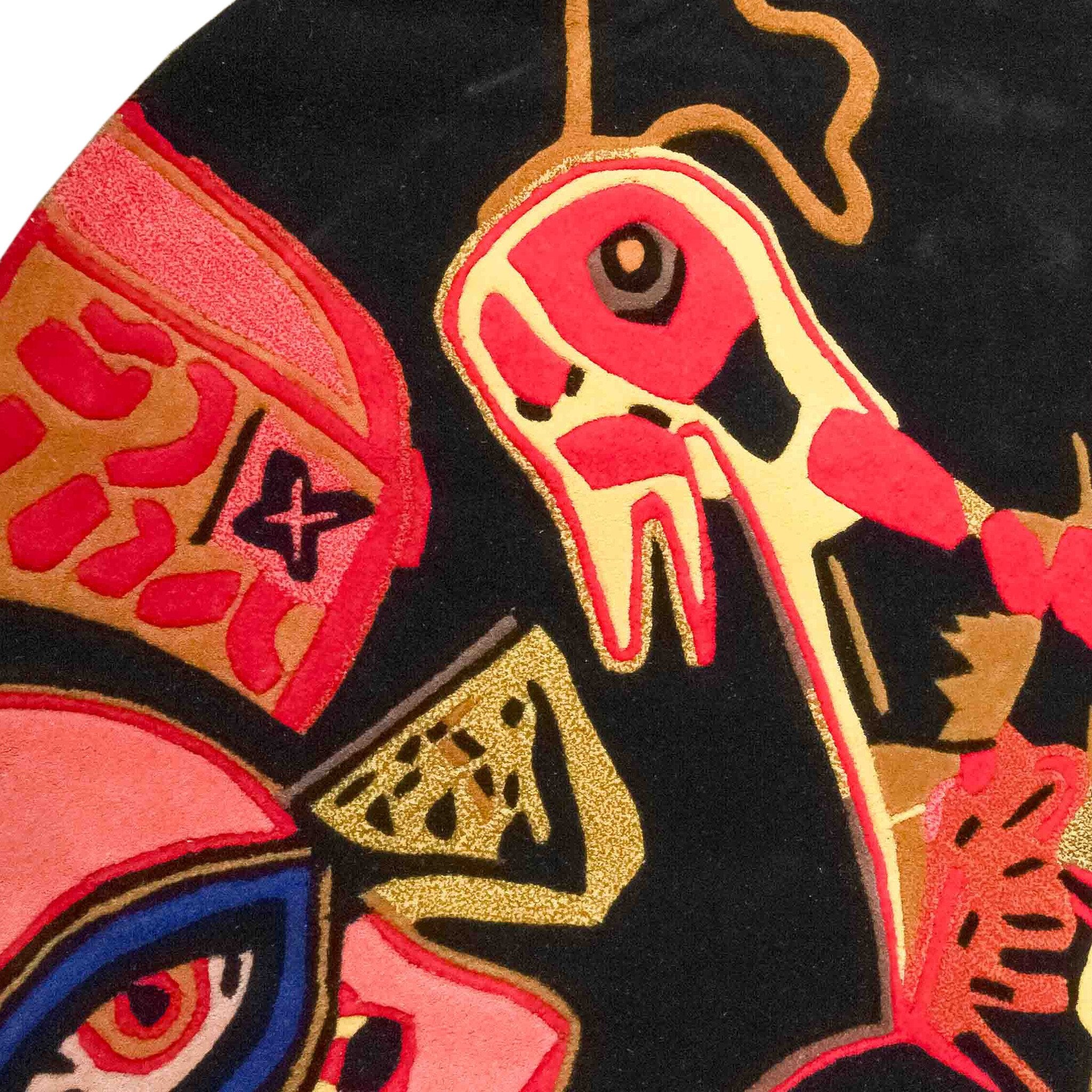 Corneille, Tapijt 'L'Oiseau presque déraisonnable'; 2008-zoom-4