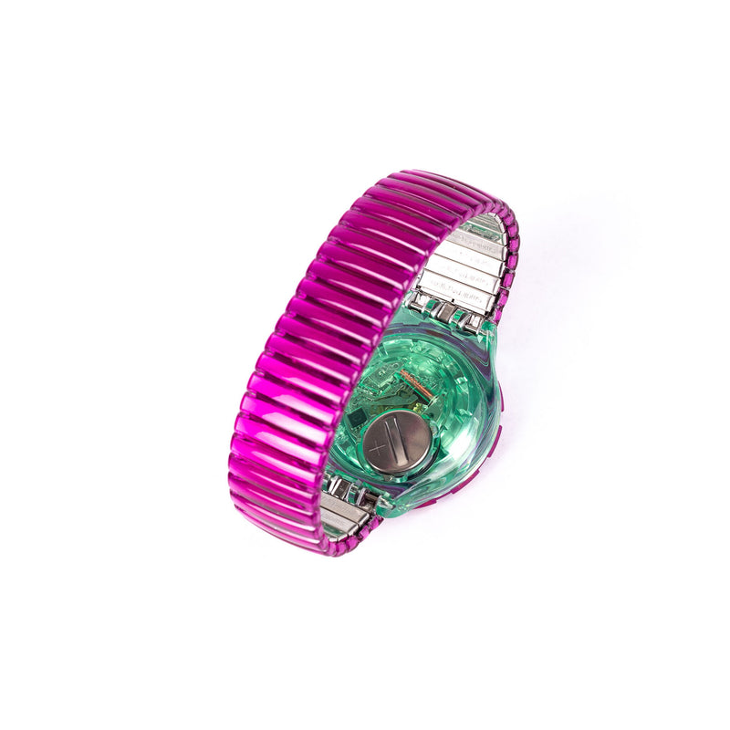 Swatch 'Cherry Drops', 1993; Swatch 'Decrompession', 1994-zoom-