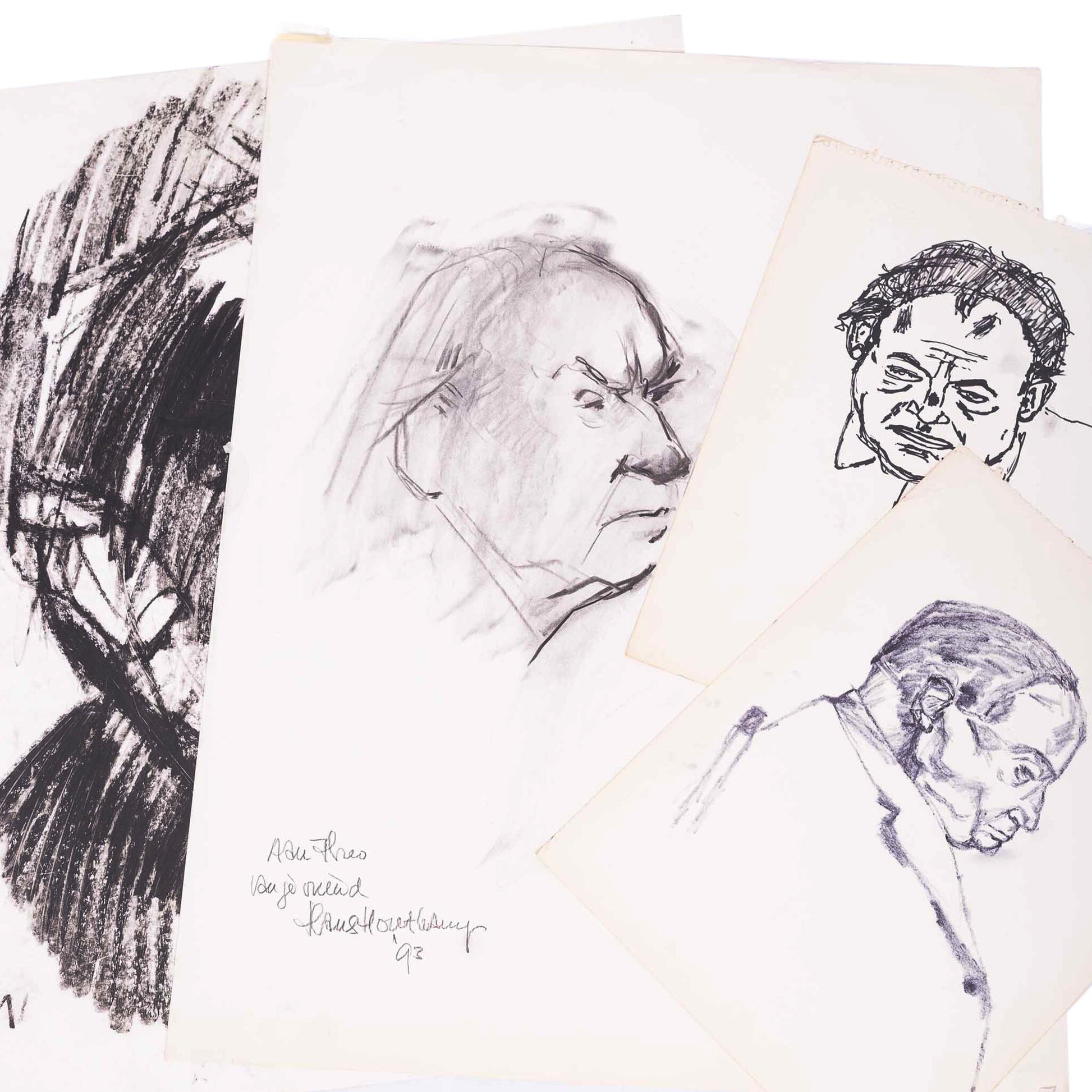 Zes geschetste portretten-2