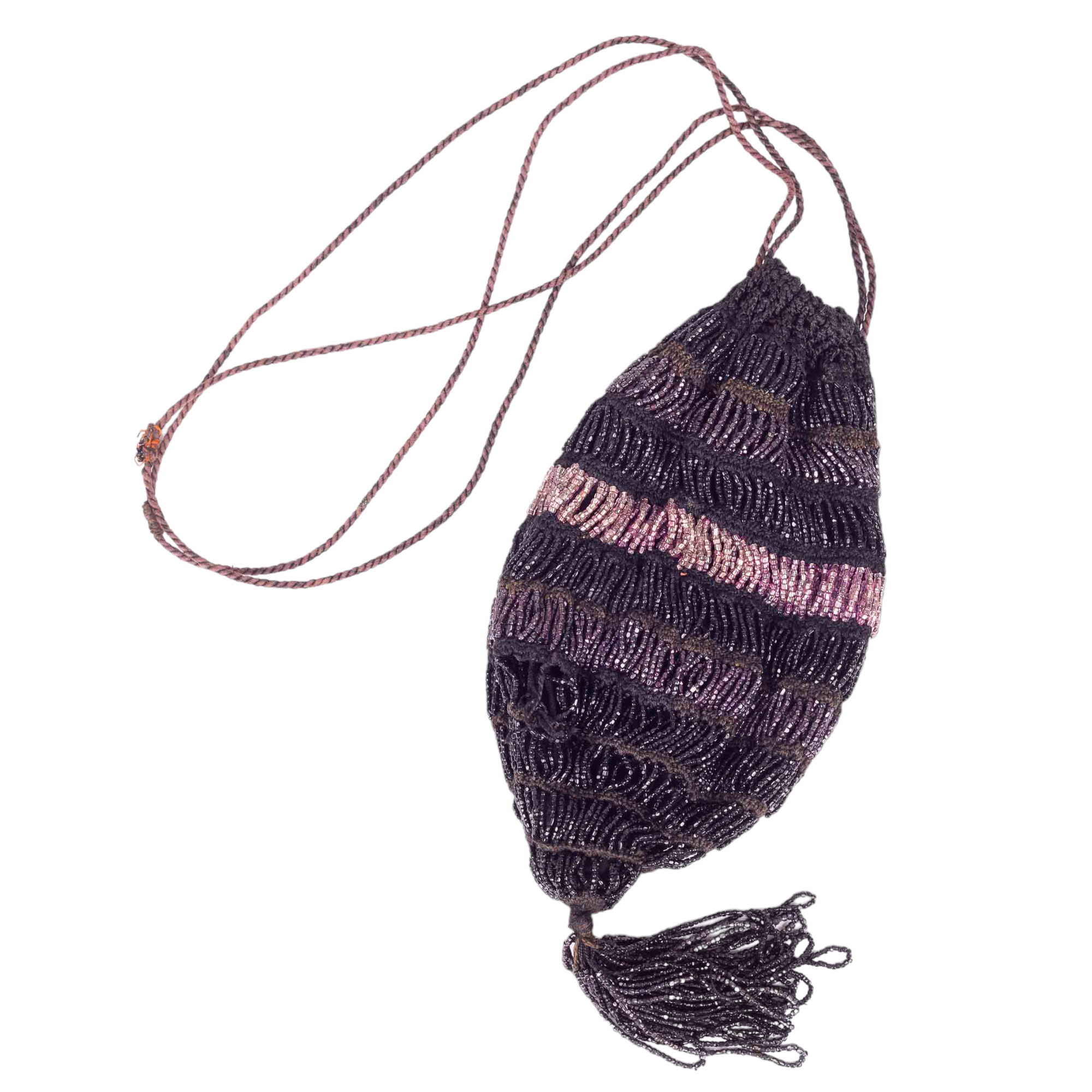 Avondtas met kralen, eind 19e eeuw