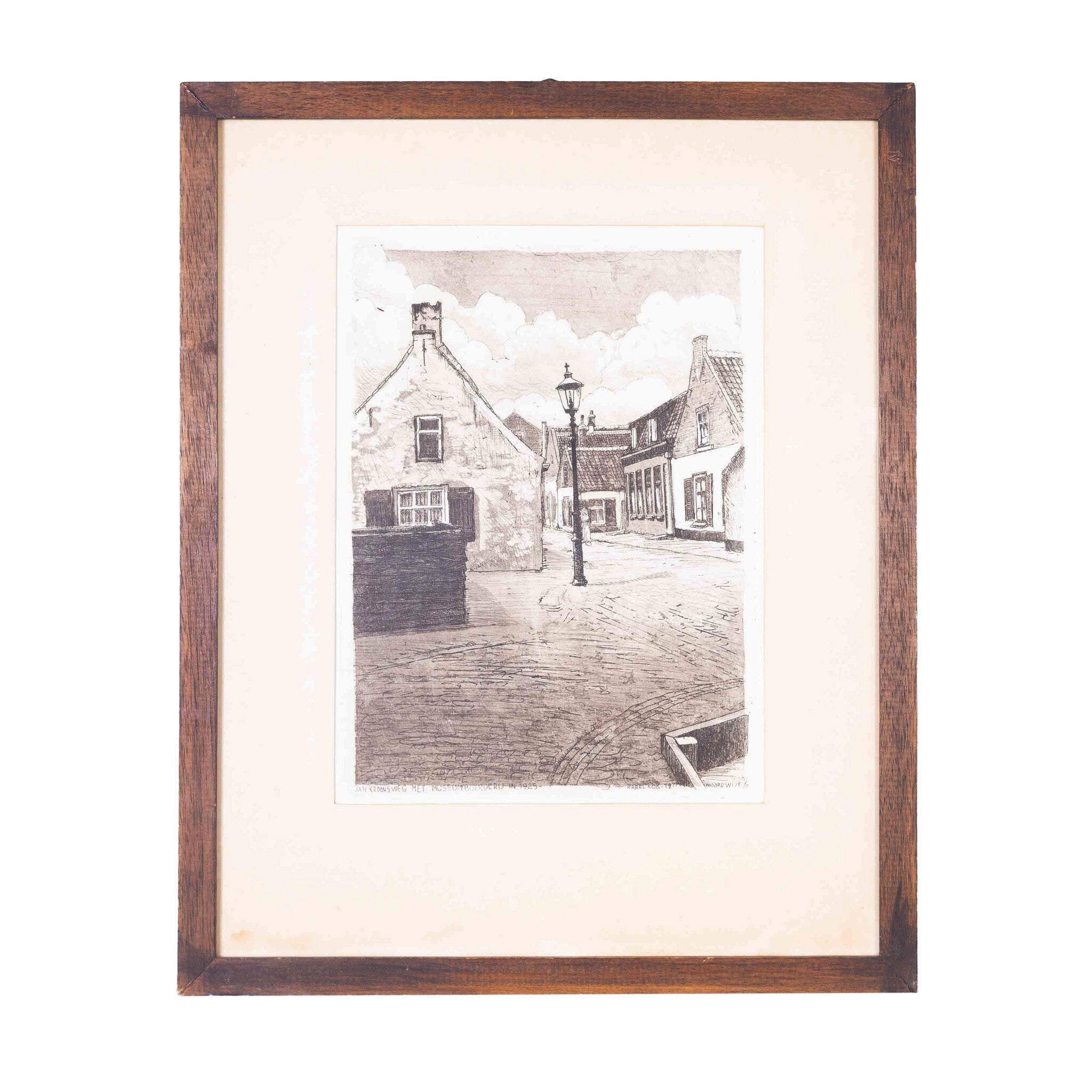 Karel Kok, 'Jan Kroonsweg met museumboerderij in 1925', 1977-zoom-1