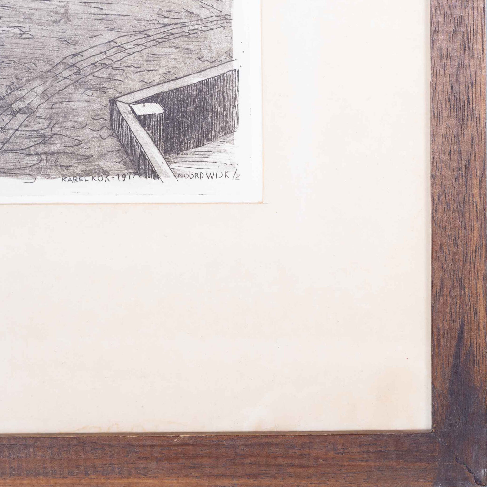 Karel Kok, 'Jan Kroonsweg met museumboerderij in 1925', 1977-zoom-3