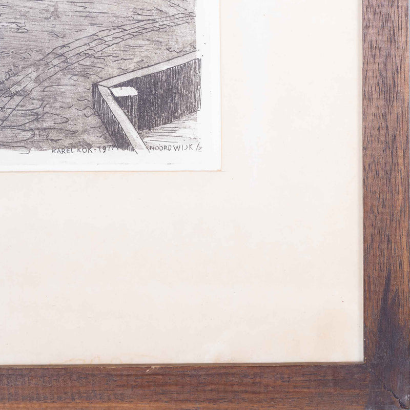 Karel Kok, 'Jan Kroonsweg met museumboerderij in 1925', 1977-zoom-