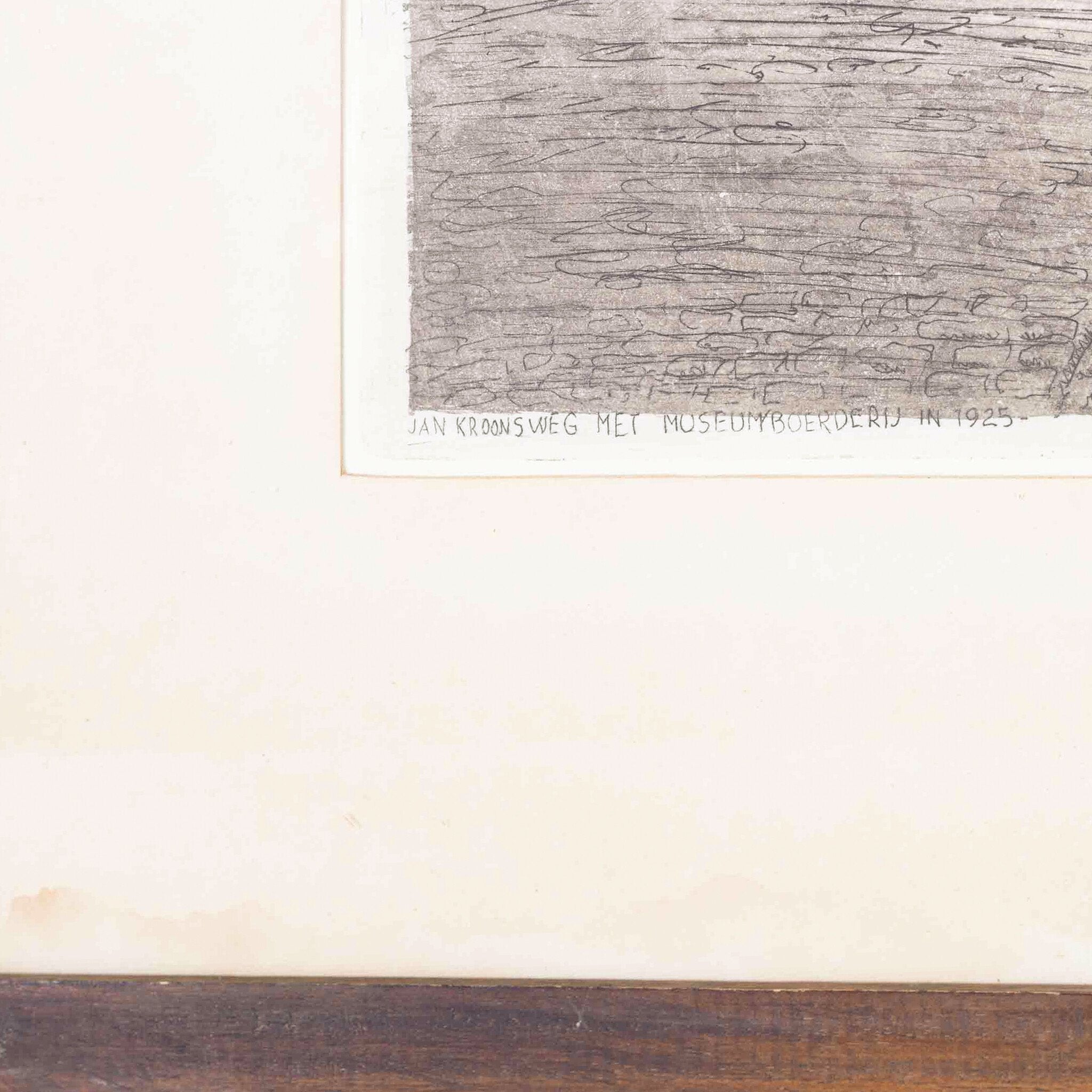 Karel Kok, 'Jan Kroonsweg met museumboerderij in 1925', 1977-zoom-2