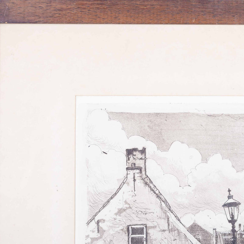 Karel Kok, 'Jan Kroonsweg met museumboerderij in 1925', 1977-zoom-