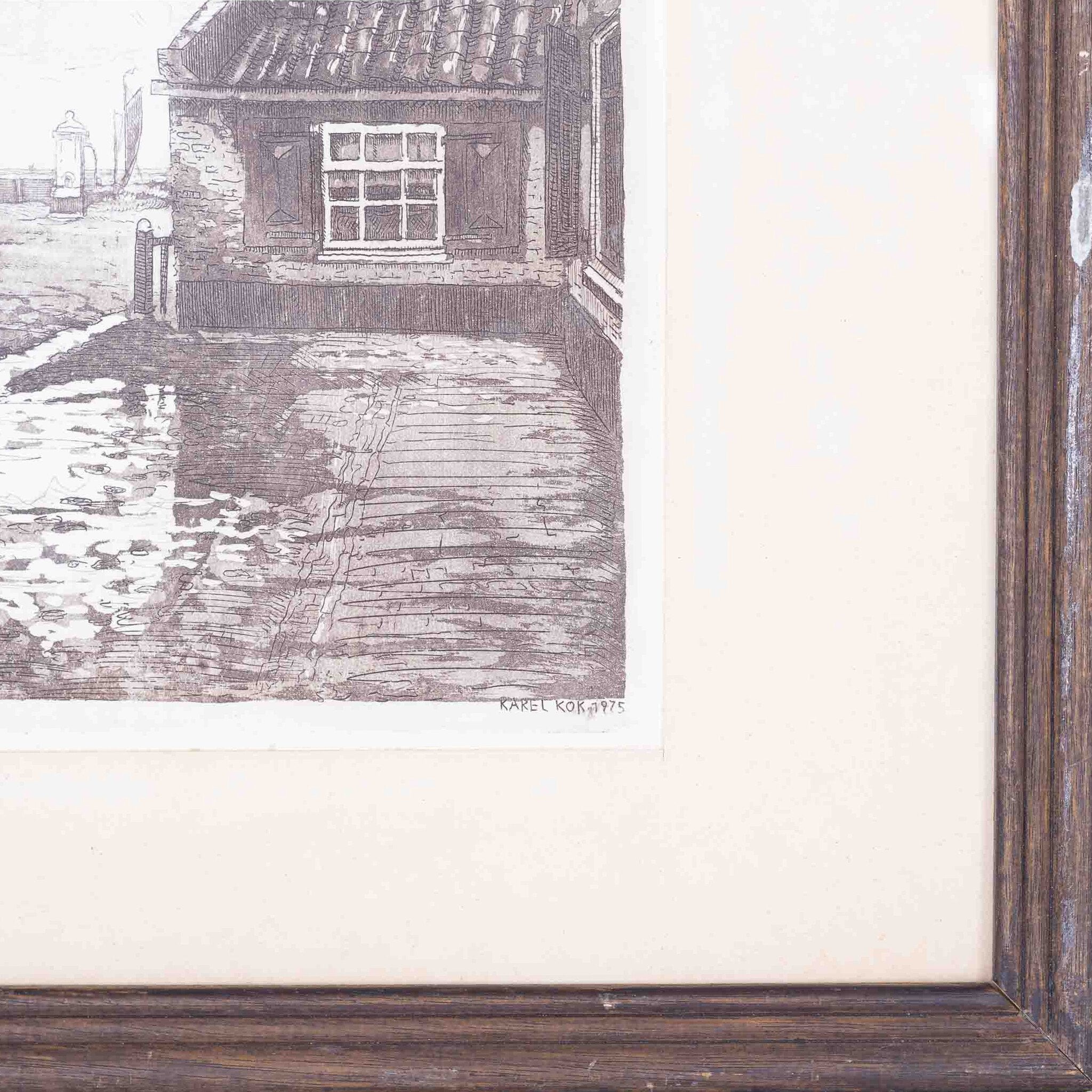 Karel Kok, 'Kop Hoofdstraat anno 1900', naar L. Berkemeier, 1975-zoom-4