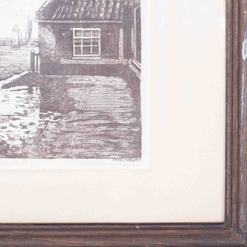 Karel Kok, 'Kop Hoofdstraat anno 1900', naar L. Berkemeier, 1975-zoom-