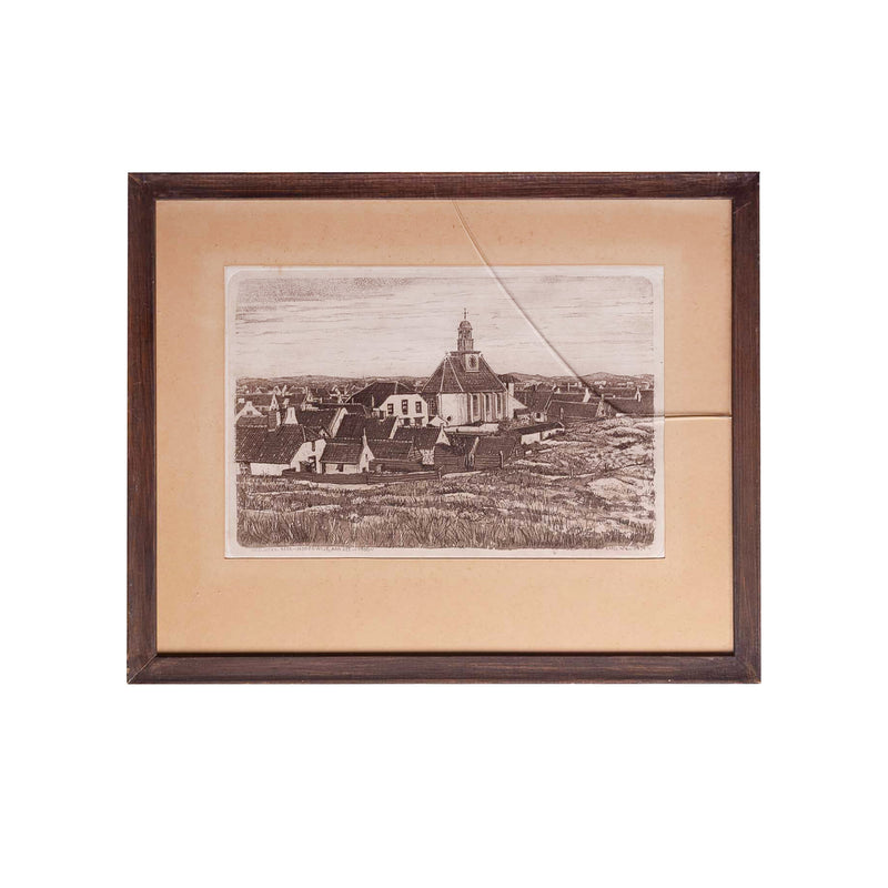 Karel Kok, Ned. Herv. Kerk Noordwijk aan Zee anno 1900, 1974-zoom-