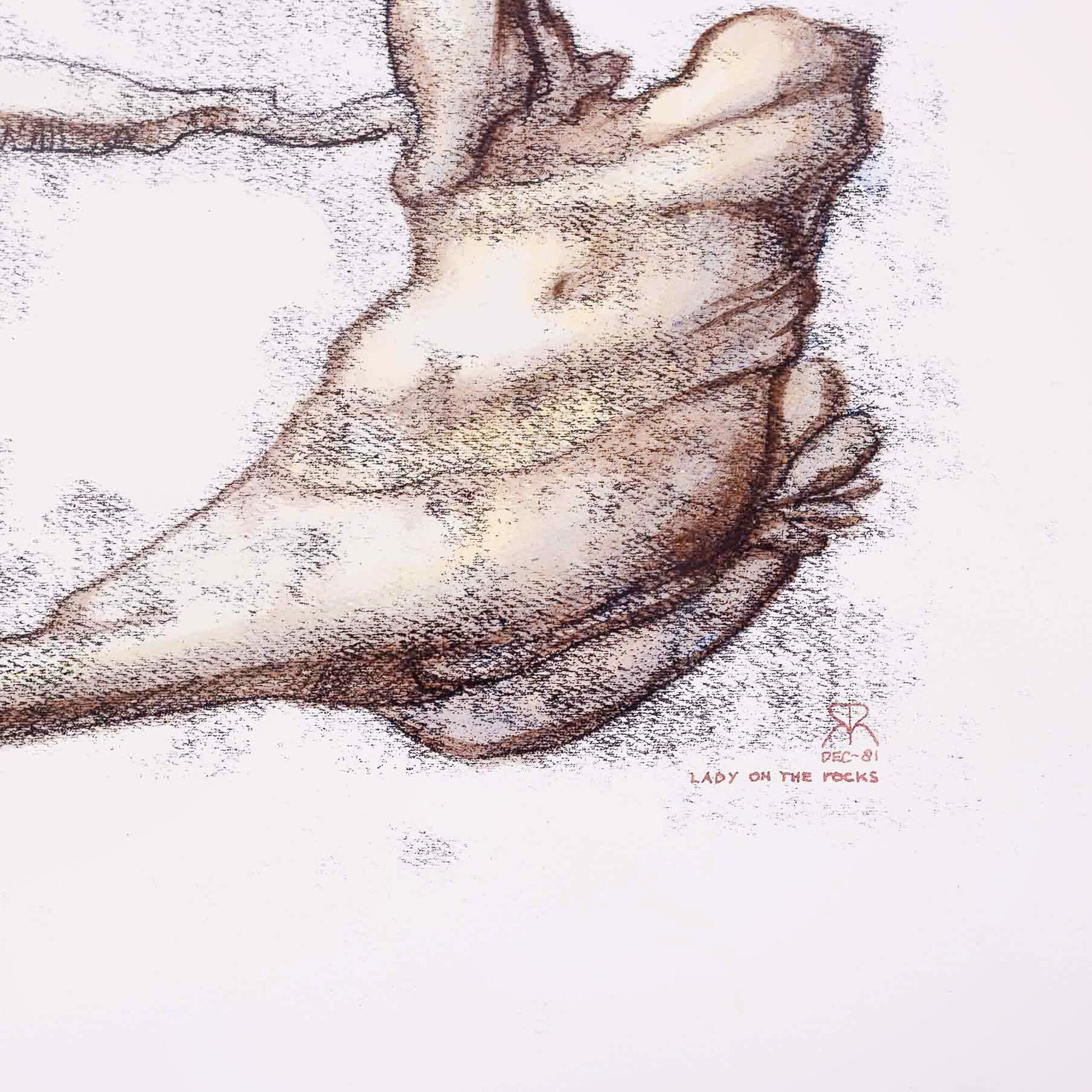 R. Martina, 'Lady on the rocks'; 1981-4