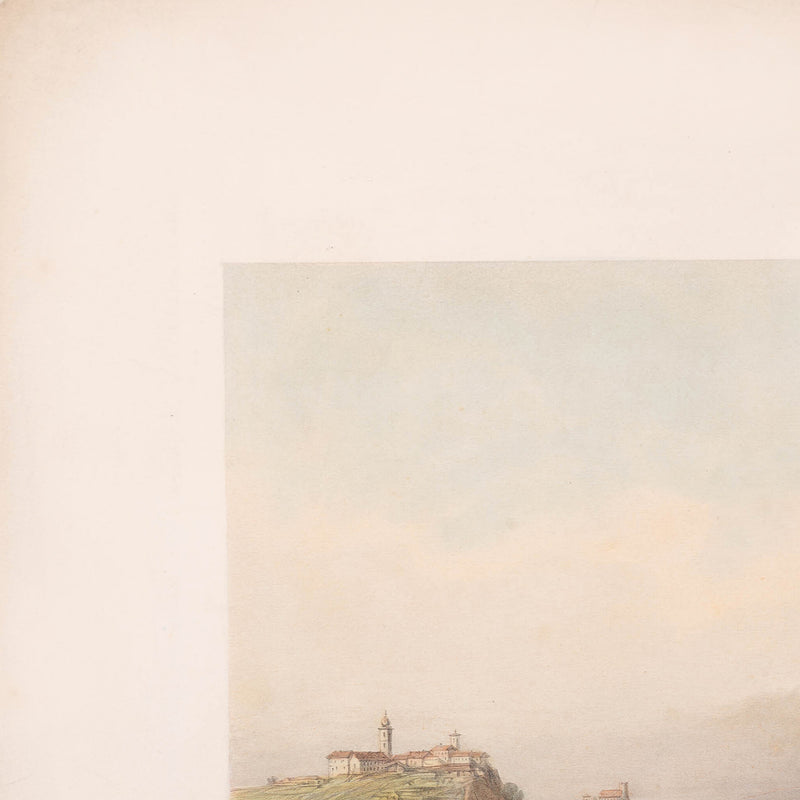 Prent 'Pont sul Po presso Valenza' door R.K. Thomas, C. Bossoli, midden 19e eeuw-zoom-