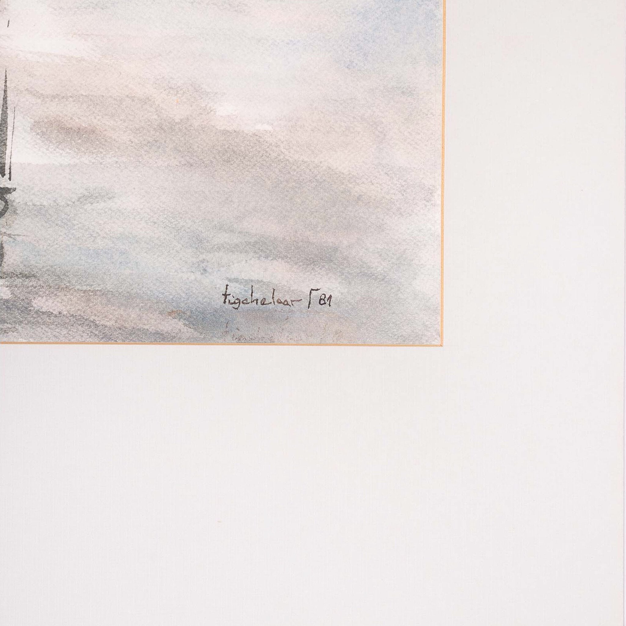 A. Tigchelaar, 'Landschap'; 1981-zoom-4
