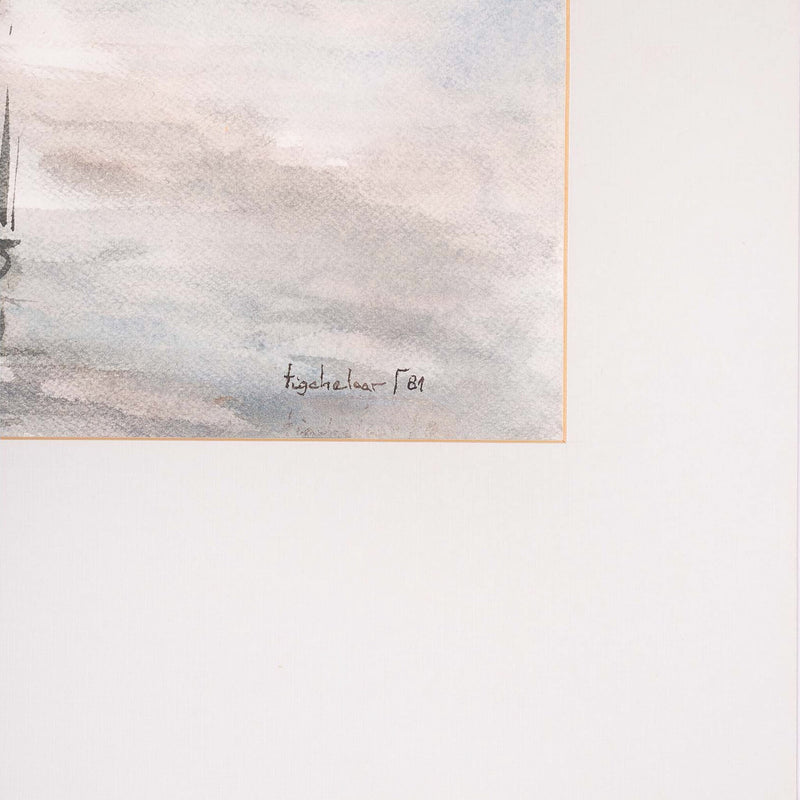 A. Tigchelaar, 'Landschap'; 1981-zoom-