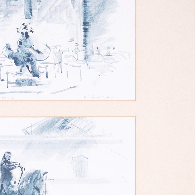P. Polderman, 'Piazza Della SS Annunziata Firenze'; 1980-zoom-