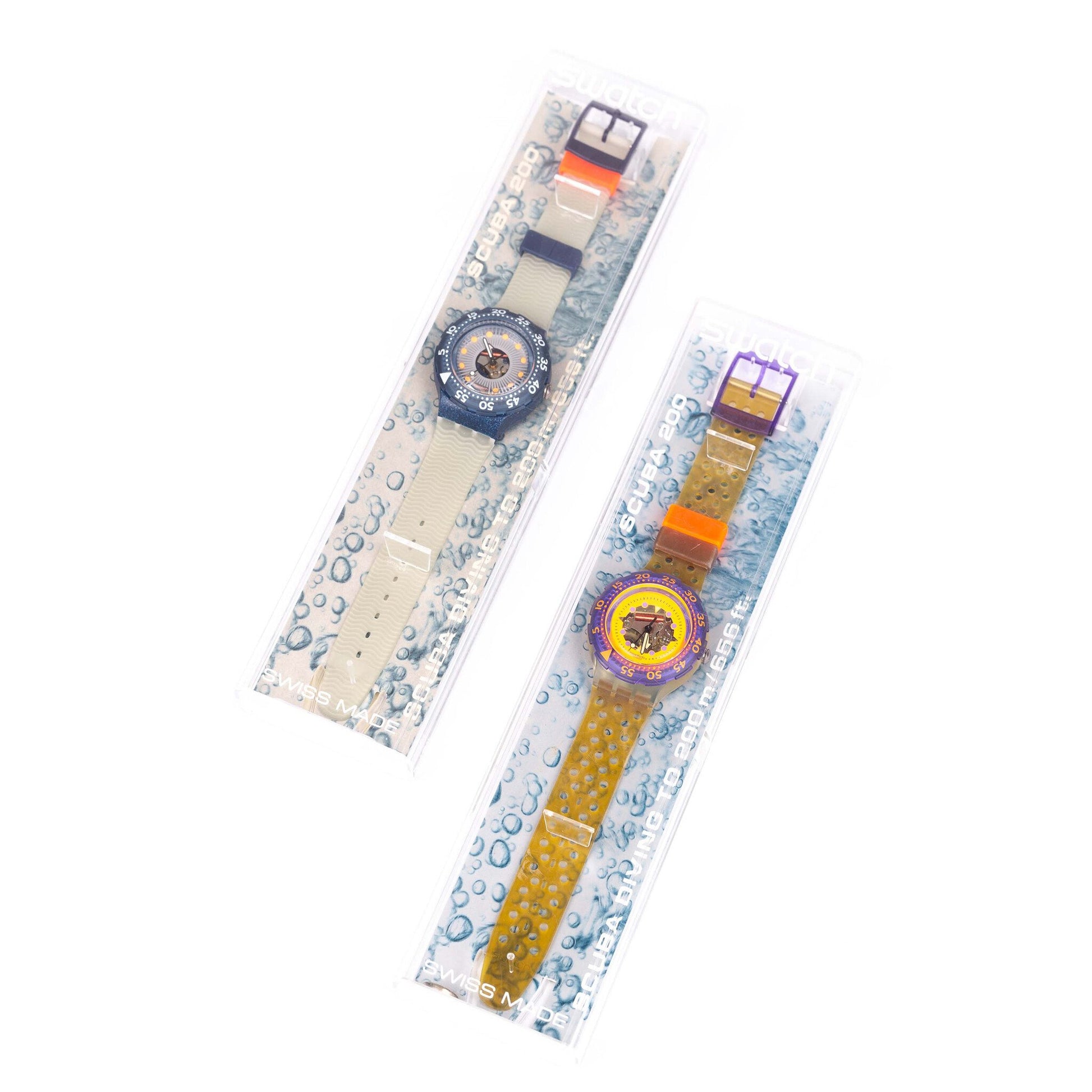 Swatch 'Hyppocampus', 1991; Swatch 'Silver Trace', 1993-1