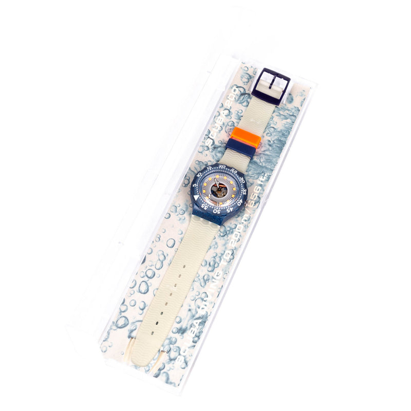 Swatch 'Hyppocampus', 1991; Swatch 'Silver Trace', 1993-zoom-