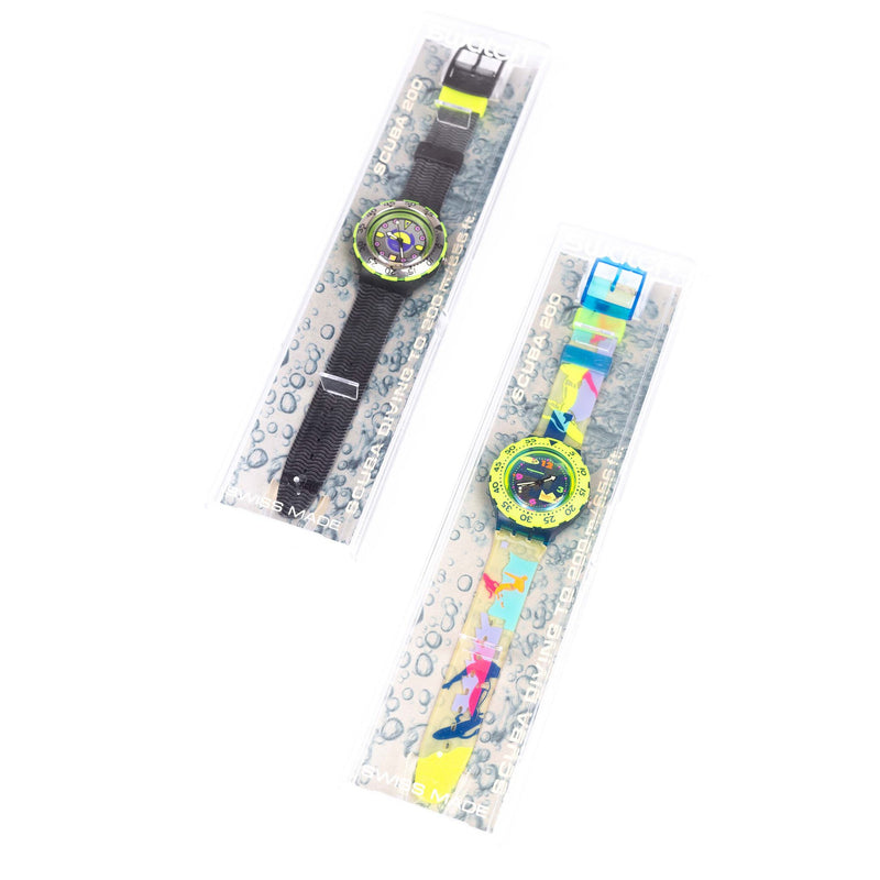 Swatch 'Bombola', 1993; Swatch 'Over the wave', 1993-zoom-