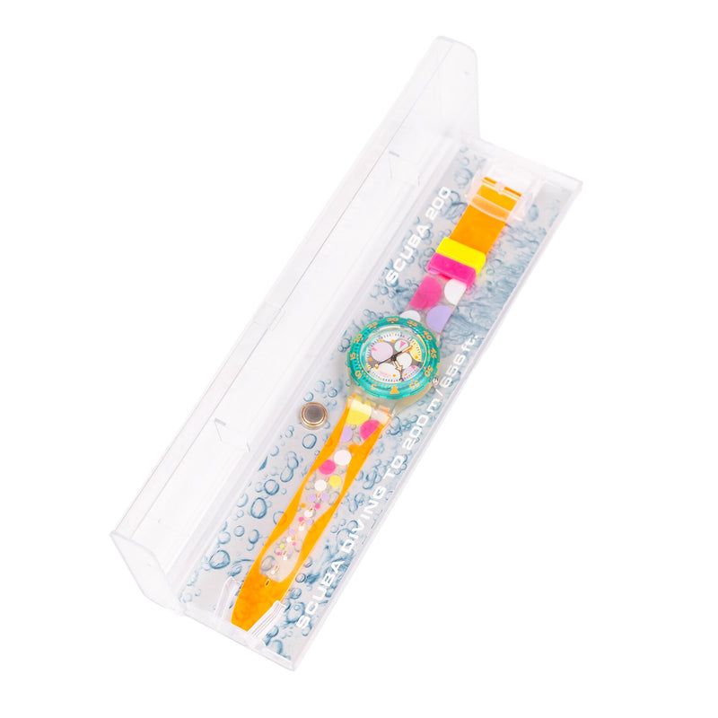Swatch, 'Sea Grapes', 1992; 'Eggs Dream' 1994 en 'Tropical Heat', 2002-zoom-