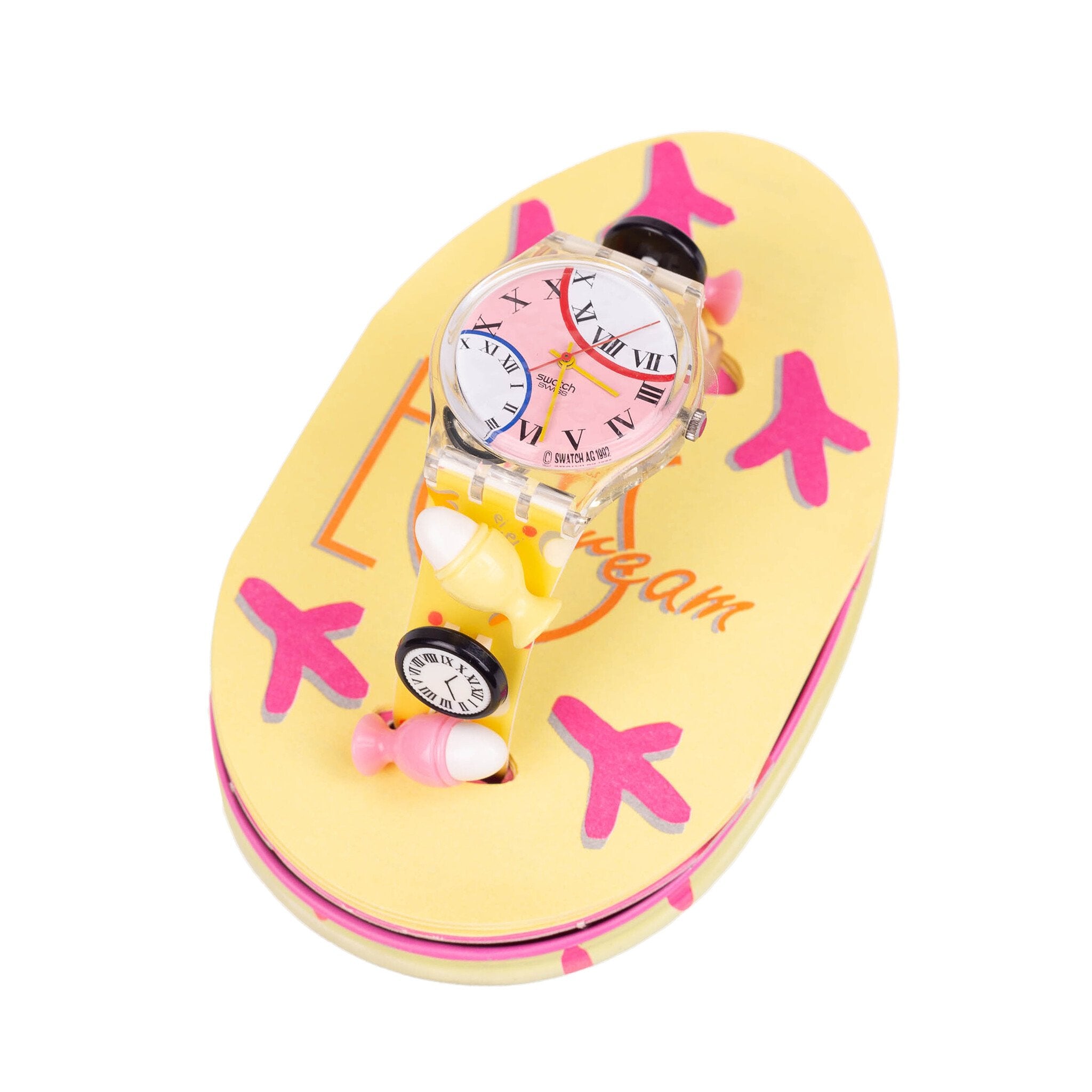 Swatch, 'Sea Grapes', 1992; 'Eggs Dream' 1994 en 'Tropical Heat', 2002