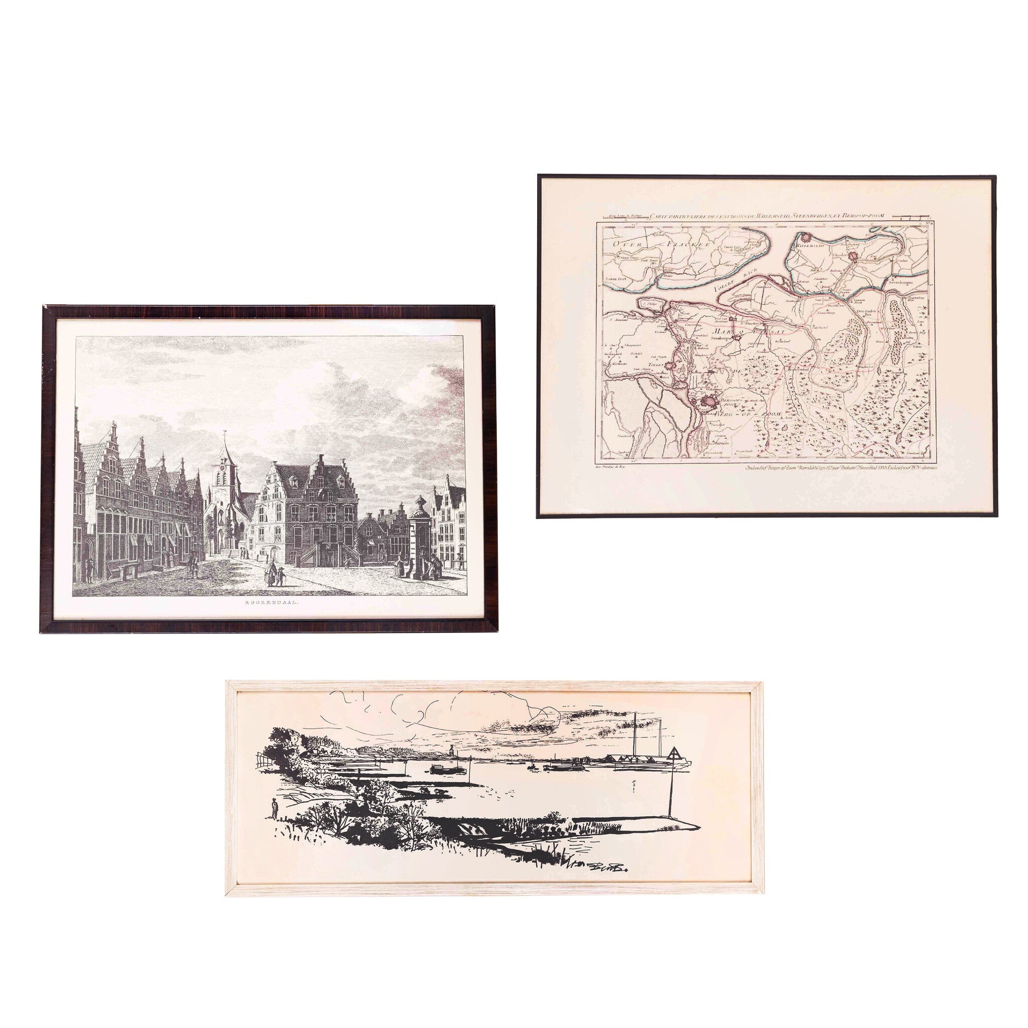 Drie reproducties in lijst-zoom-1