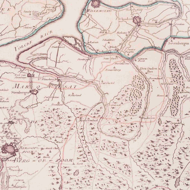 Drie reproducties in lijst-zoom-