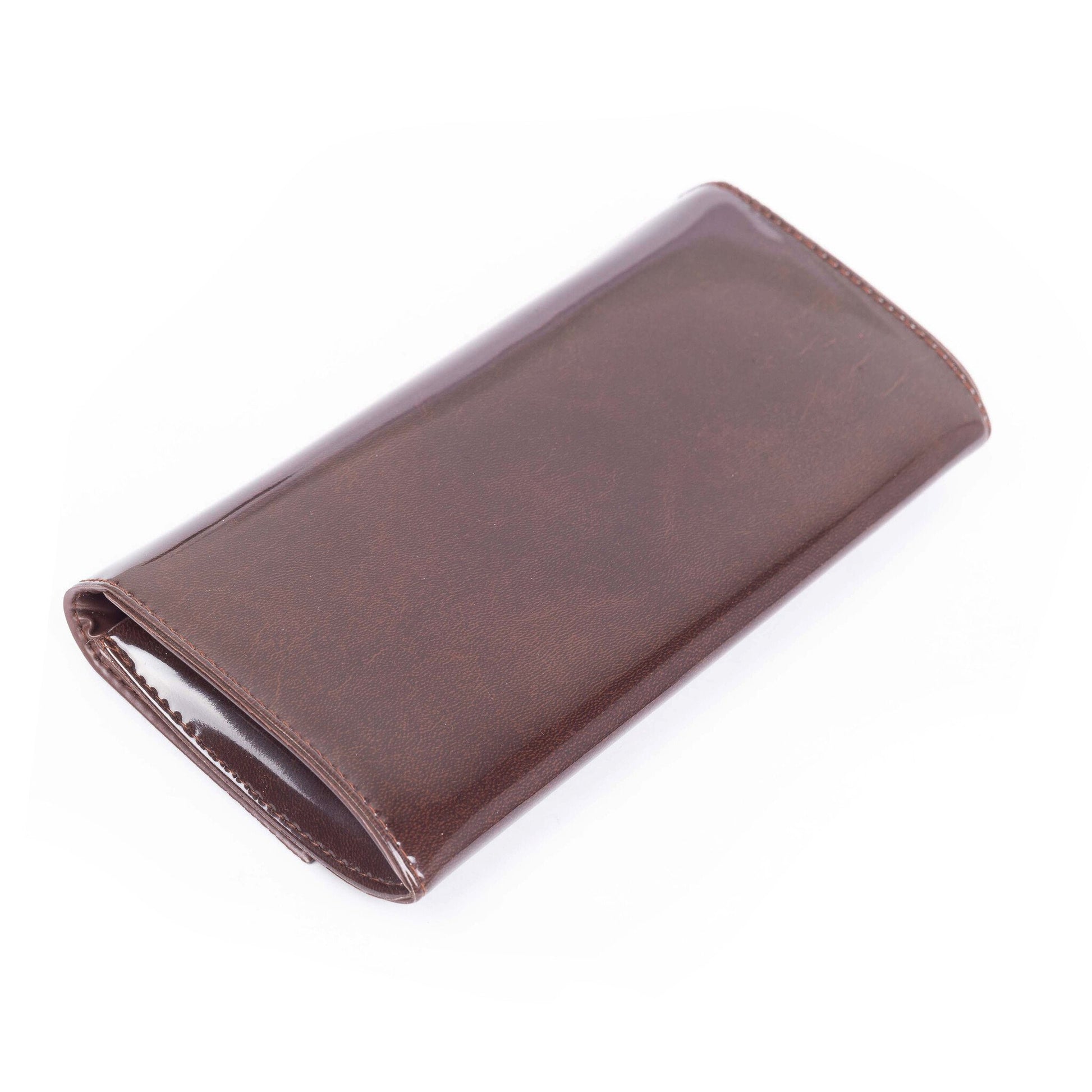Vintage bruine clutch met portemonnee-5