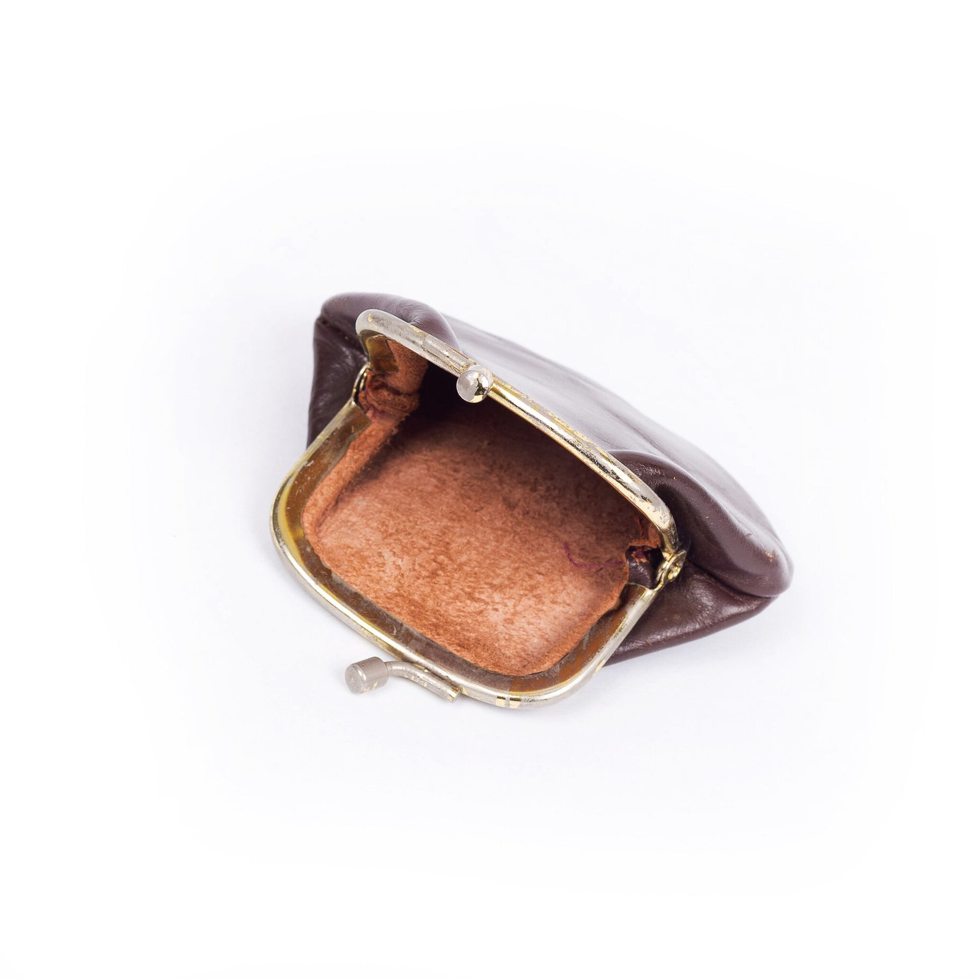 Vintage bruine clutch met portemonnee-8