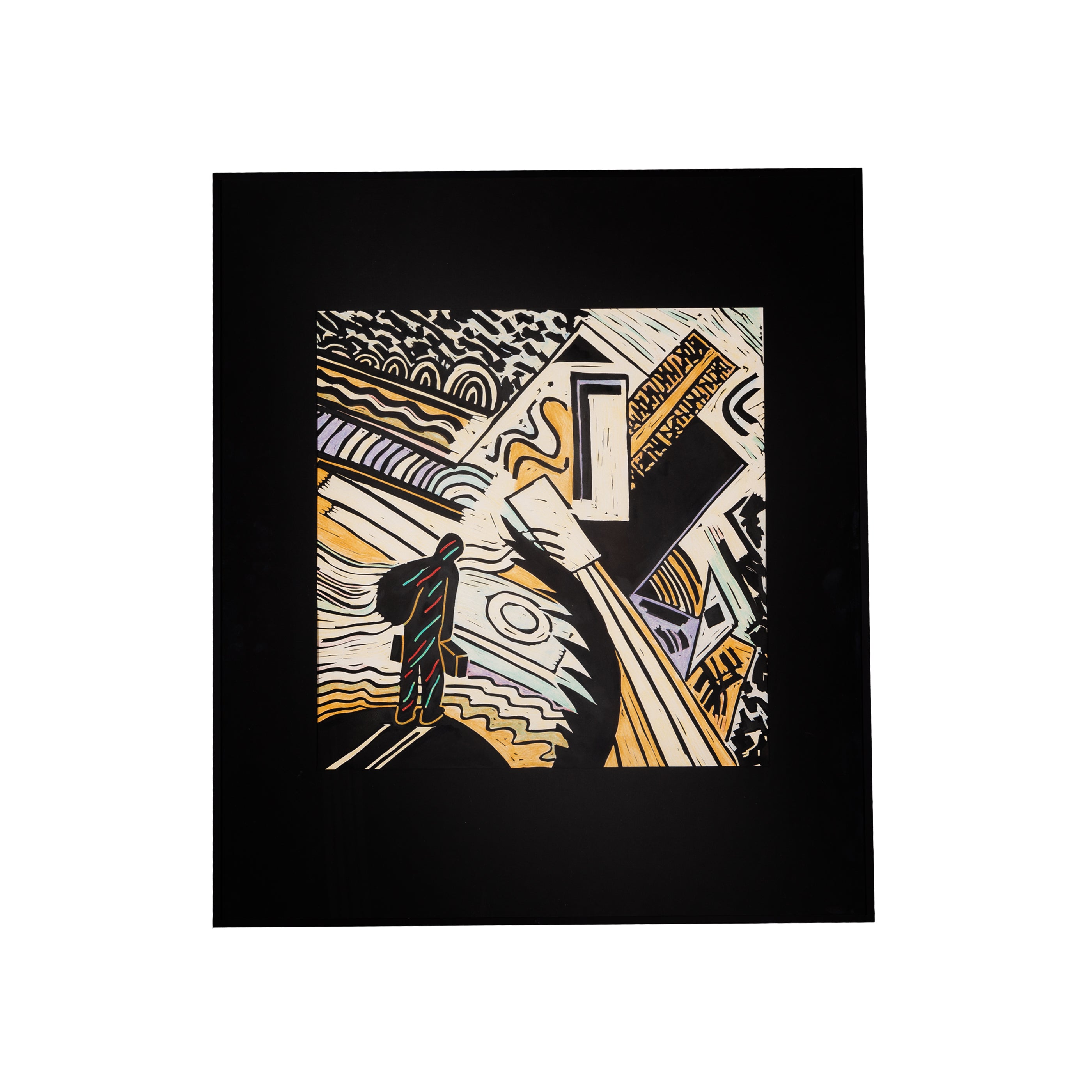 Hans Wap, 'Man in landschap', 1988