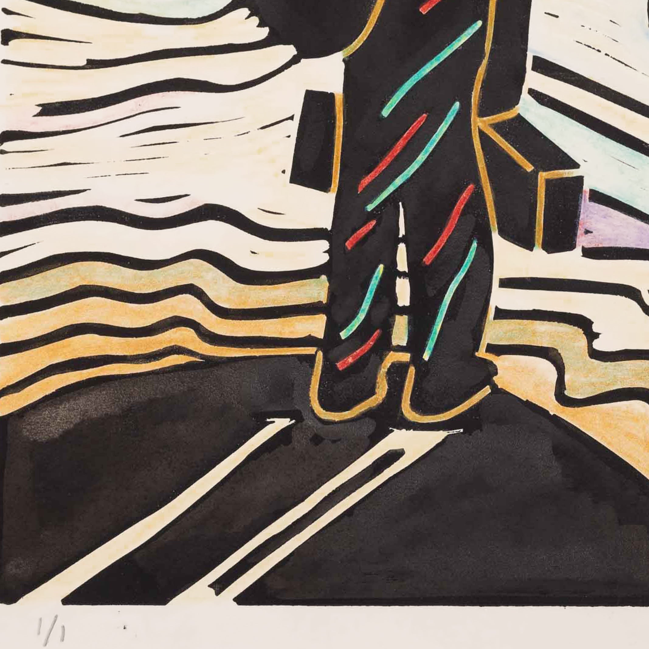 Hans Wap, 'Man in landschap', 1988-zoom-4