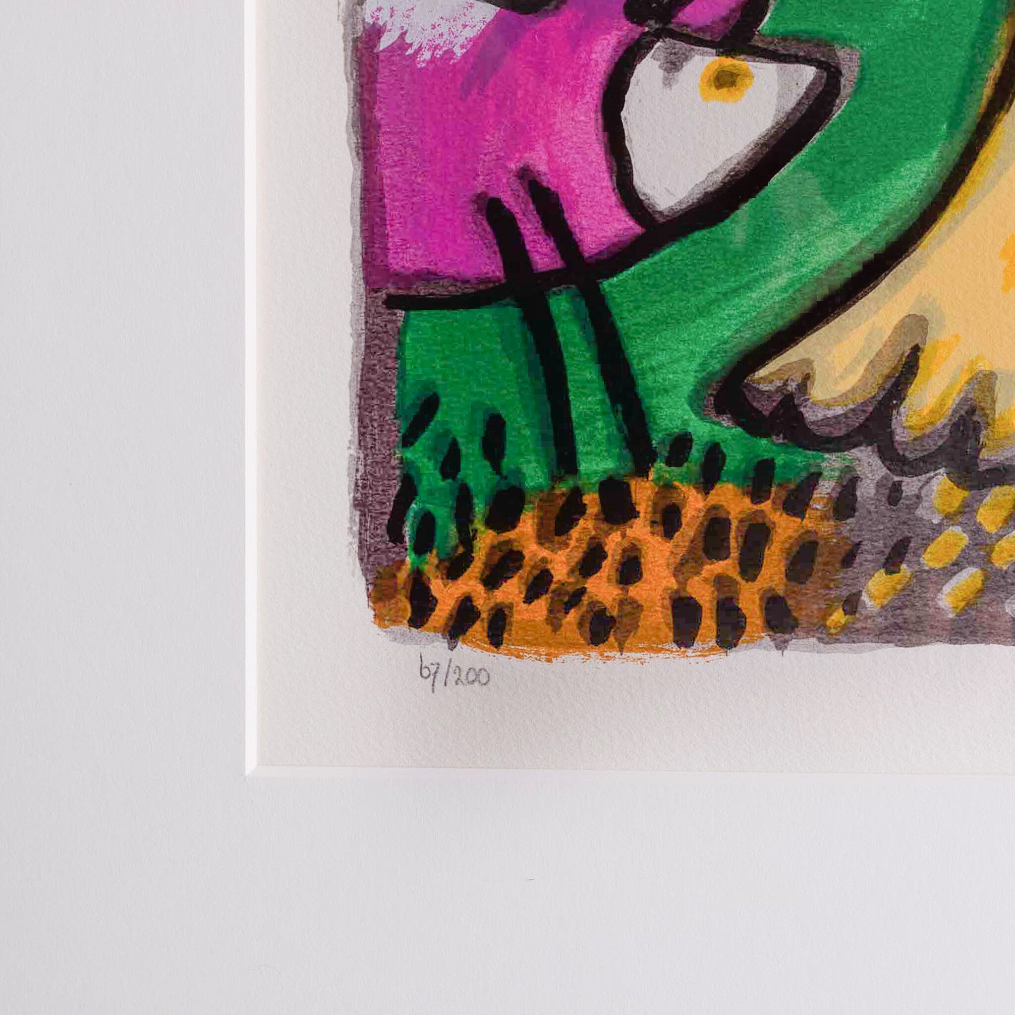 Corneille, 'Le chat jaune', 1996-zoom-3
